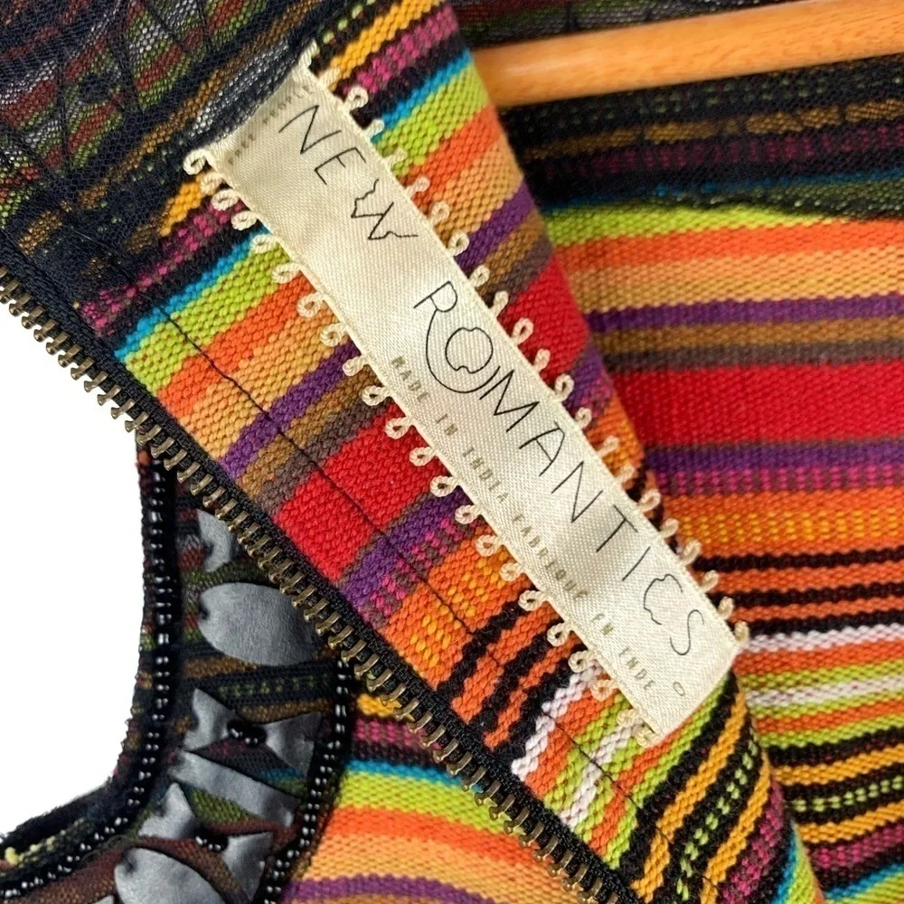 Free People New Romantics beaded stripe dress